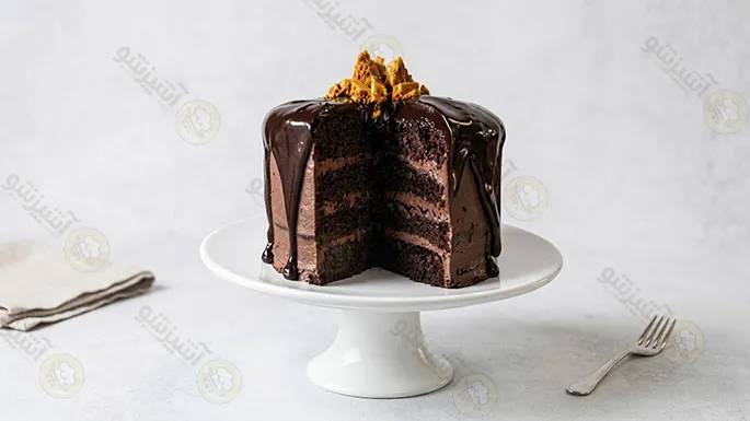آموزش تهیه کیک شکلاتی بی بی