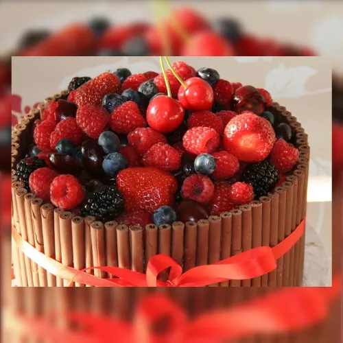 طرز تهیه کیک میوه ای