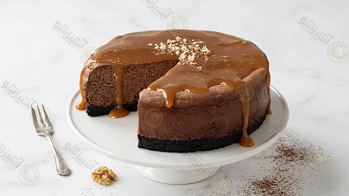آموزش تهیه کیک شکلات کاراملی