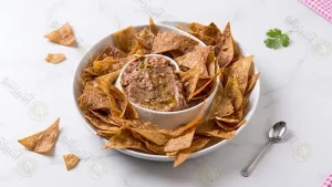 طرز تهیه دیپ بادنجان اسموکی با نان قلمی