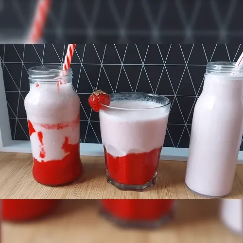 طرز تهیه شیک توت فرنگی