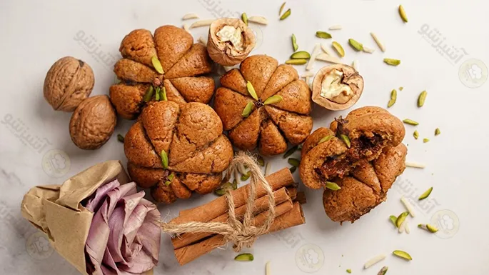 آموزش تهیه کلوچه خرمایی
