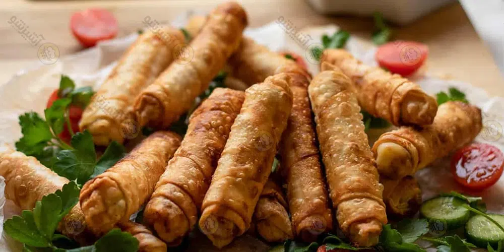 غذا با اسفناج و قارچ: بورک
