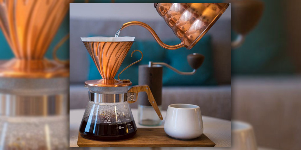 دم آوری انواع قهوه: دستگاه v60