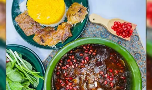 طرز تهیه خورش ناردون مجلسی و خوشمزه با مرغ یا بوقلمون