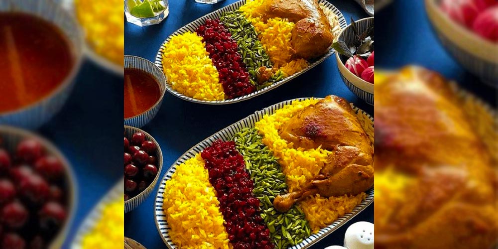 یهترین غذاهای ایرانی با مرغ : زرشک پلو با مرغ