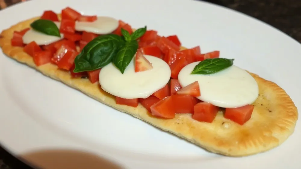 بروشتای ریحان و گوجه