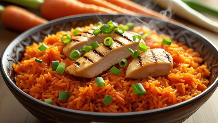 طرز تهیه هویج پلو با گوشت