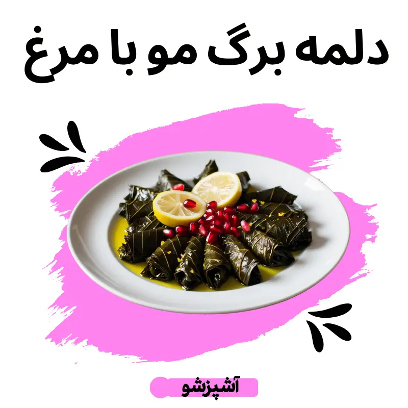 طرز تهیه دلمه برگ انگور با مرغ