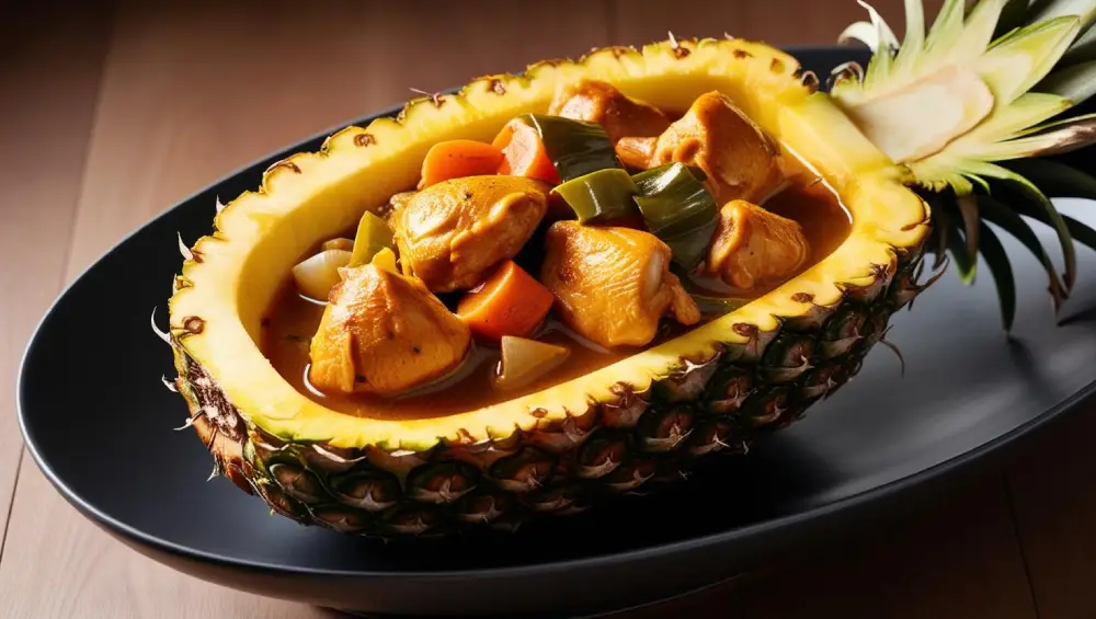 خورشت مرغ با آناناس