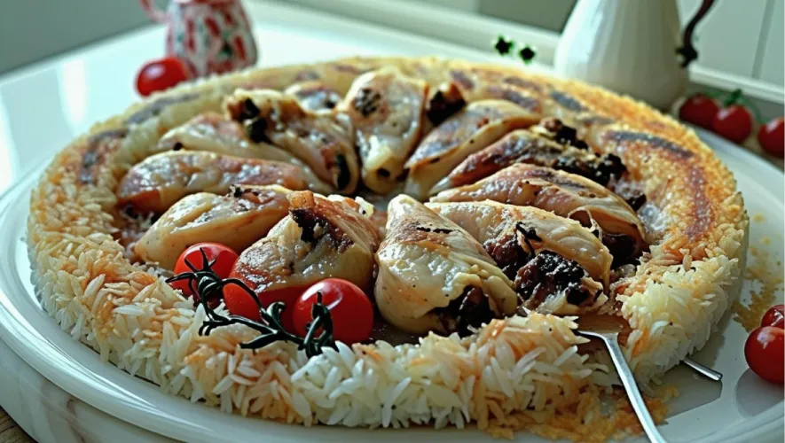 طرز تهیه ته دیگ مرغ با برنج