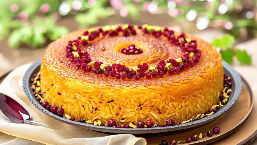 کالری تهچین با مرغ