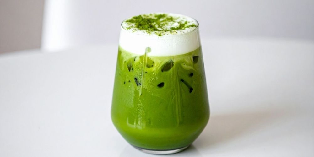 چای ماچا لاته (ماچا + شیر)