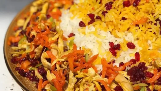 سیر تا پیاز طرز تهیه شیرین پلو