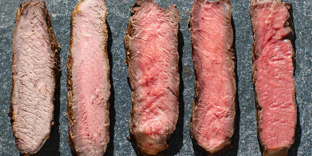 درجات پخت استیک