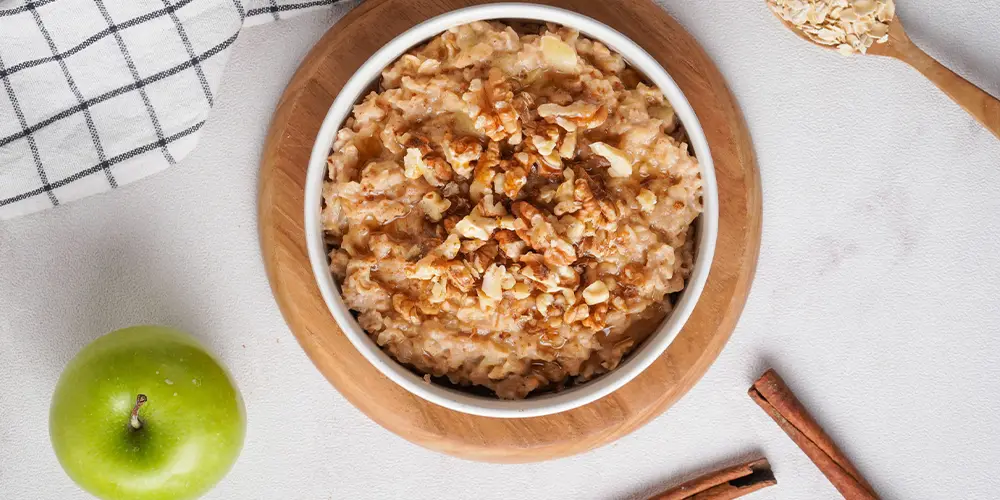 جو دوسر با دارچین و سیب