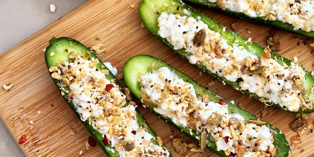 پنیر کاتیج با خیار