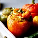 آموزش صفر تا صد طرز تهیه دلمه فلفل دلمه‌ای