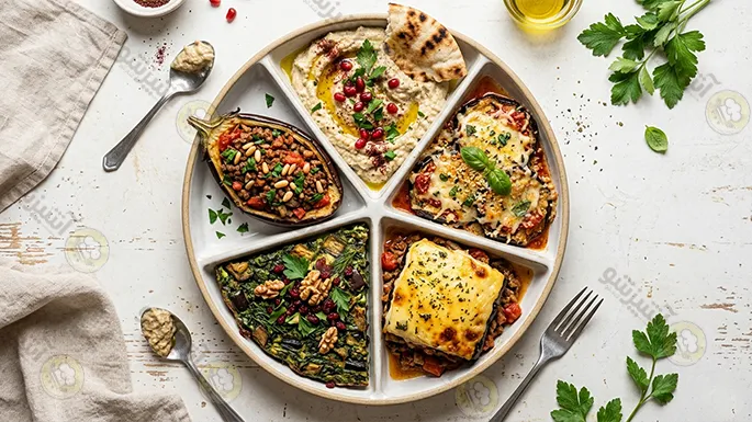 دوره آنلاین غذاهای اقتصادی با بادنجان