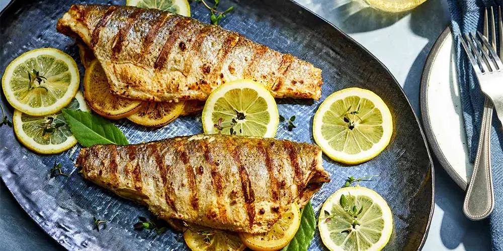 انواع غذا رژیمی: ماهی گریل شده
