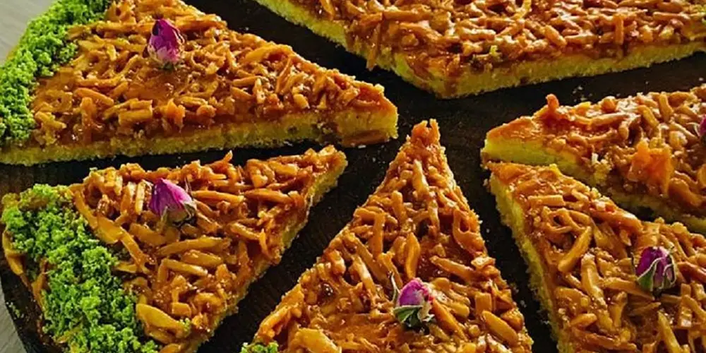 شیرینی عید خانگی ملکه بادام