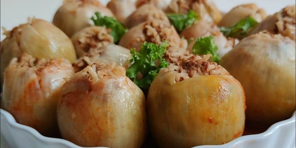 تزیین دلمه پیاز