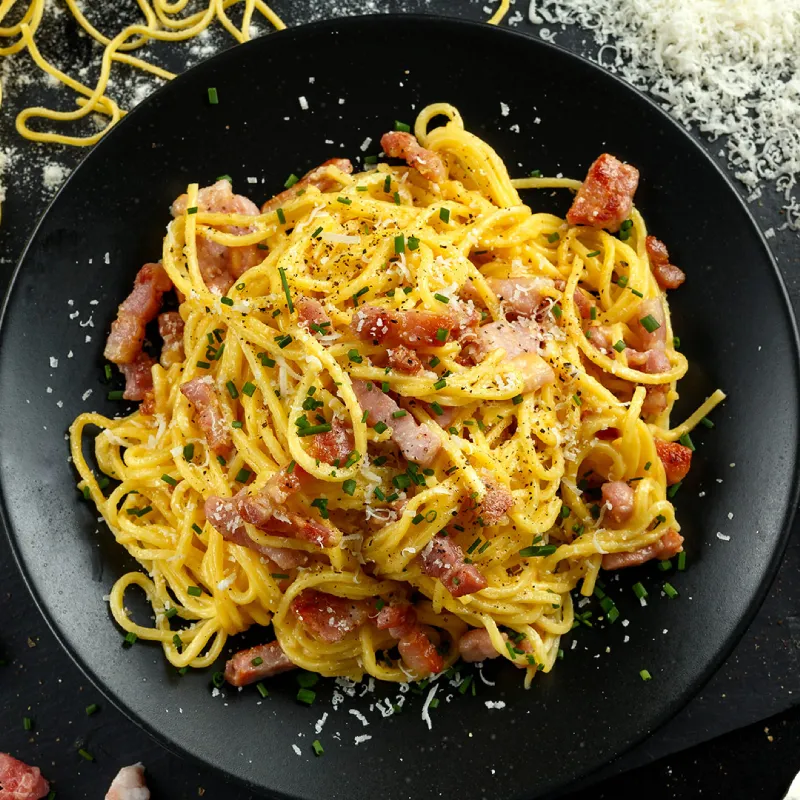 طرز تهیه پاستا کاربونارا