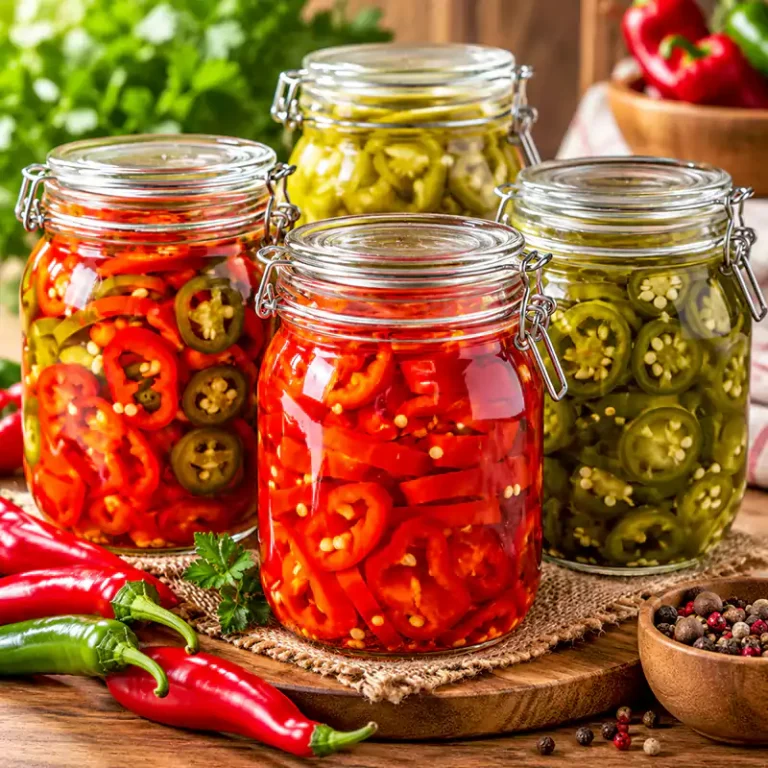 طرز تهیه ترشی فلفل تند به ۷ روش فوری، کبابی و… + تصویر